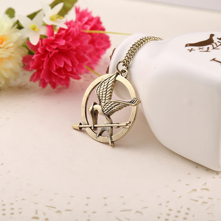 Ожерелье для Голодных игр птица Орл животное стрела логотип кулон винтажная мода