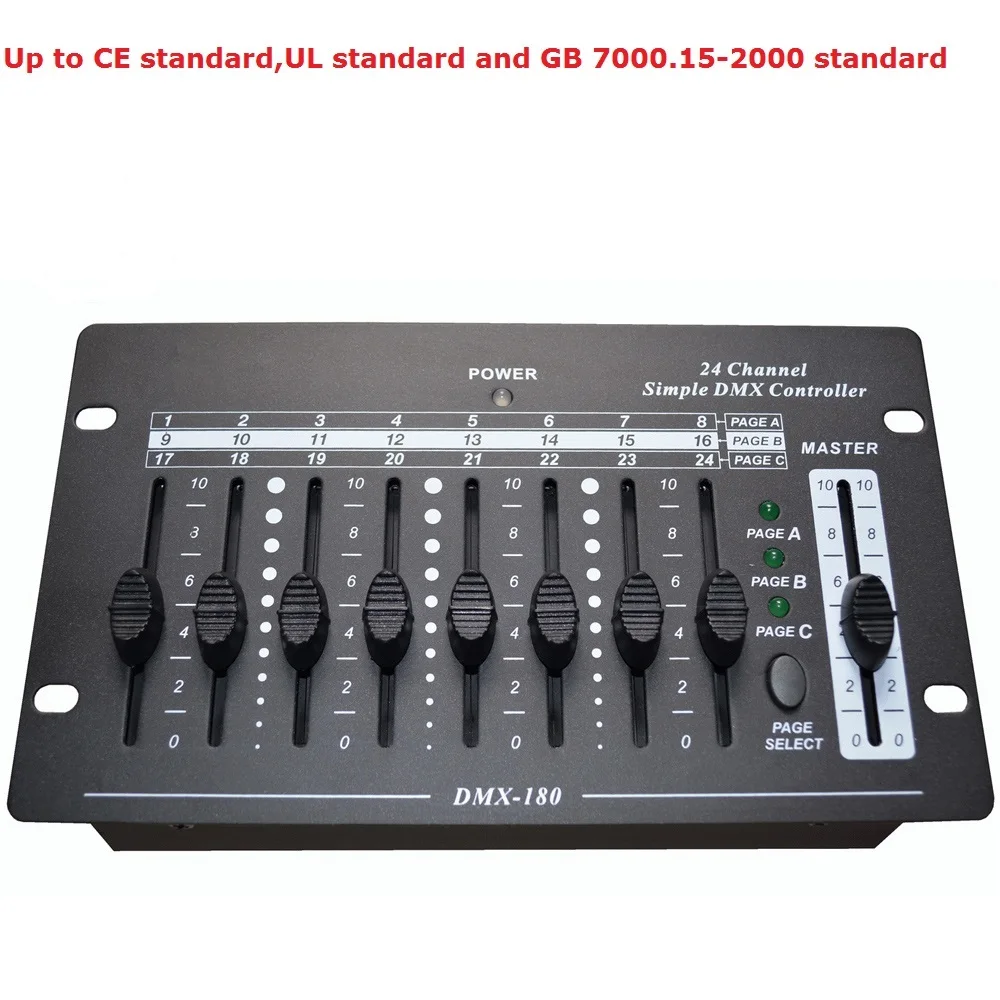 Simple Portable Controller 24 Channel 2.4G DMX512 Receiver DMX Controller Lighting Dj Disco Control Operator Free Ship