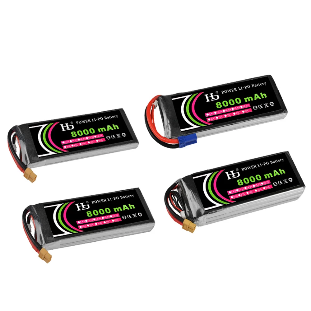 HJ 11 1 V 8000mah lipo батарея 25C max 35C XT60 T EC3 EC5 XT90 Разъем для RC Helicoptes беспилотные самолеты