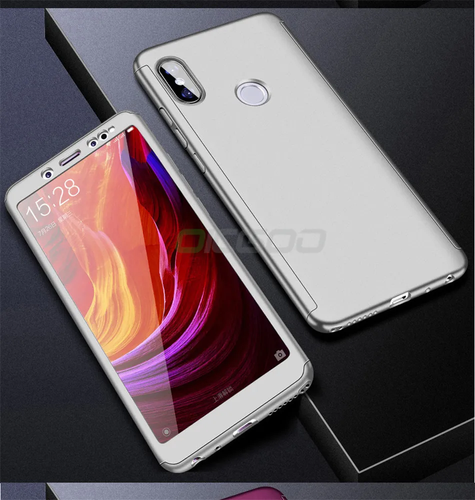 Роскошный 360 чехол OICGOO для Xiaomi Redmi 5 Plus S2 6A 6 Pro Note 5A чехол для телефона s для Redmi Note 5 6 Pro Чехол со стеклом