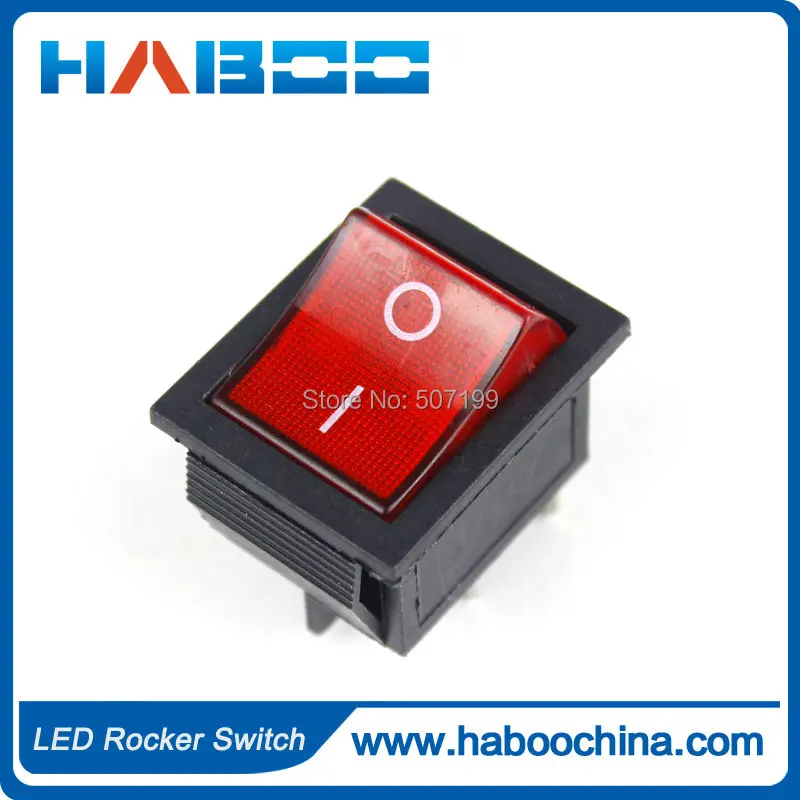 50 шт./лот kcd2 бытовая техника 4 контакта 2 Позиции лодка светодиодный выключатель