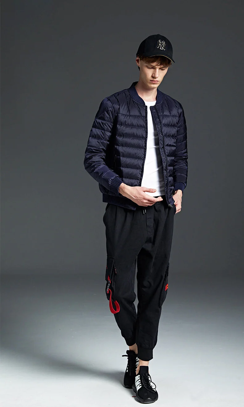 Мужская куртка пуховик белая ветровка на осень и зиму|Мужские пуховики| |