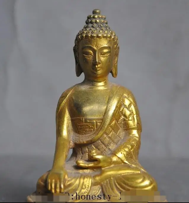 Тибетский буддийский храм Joss Sakyamuni Шакьямуни Амитабха Будда статуя | Дом и сад