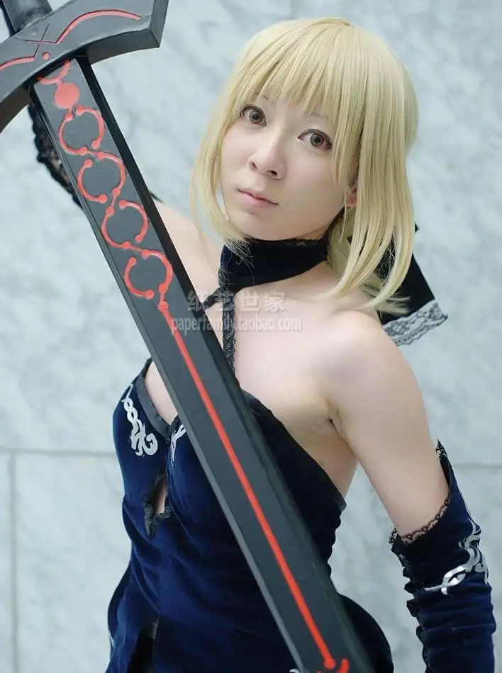 3D бумажная модель Fate stay night blackening saber sword 3D бумажная модель 1: 1 Косплей