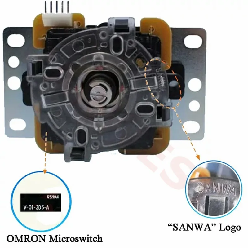 Высококачественный комплект Sanwa JLF-TP-8YT 5Pin джойстик+ 8 шт. OBSF-30 кнопки для DIY Kit Mame Jamma 6 цветов выбор