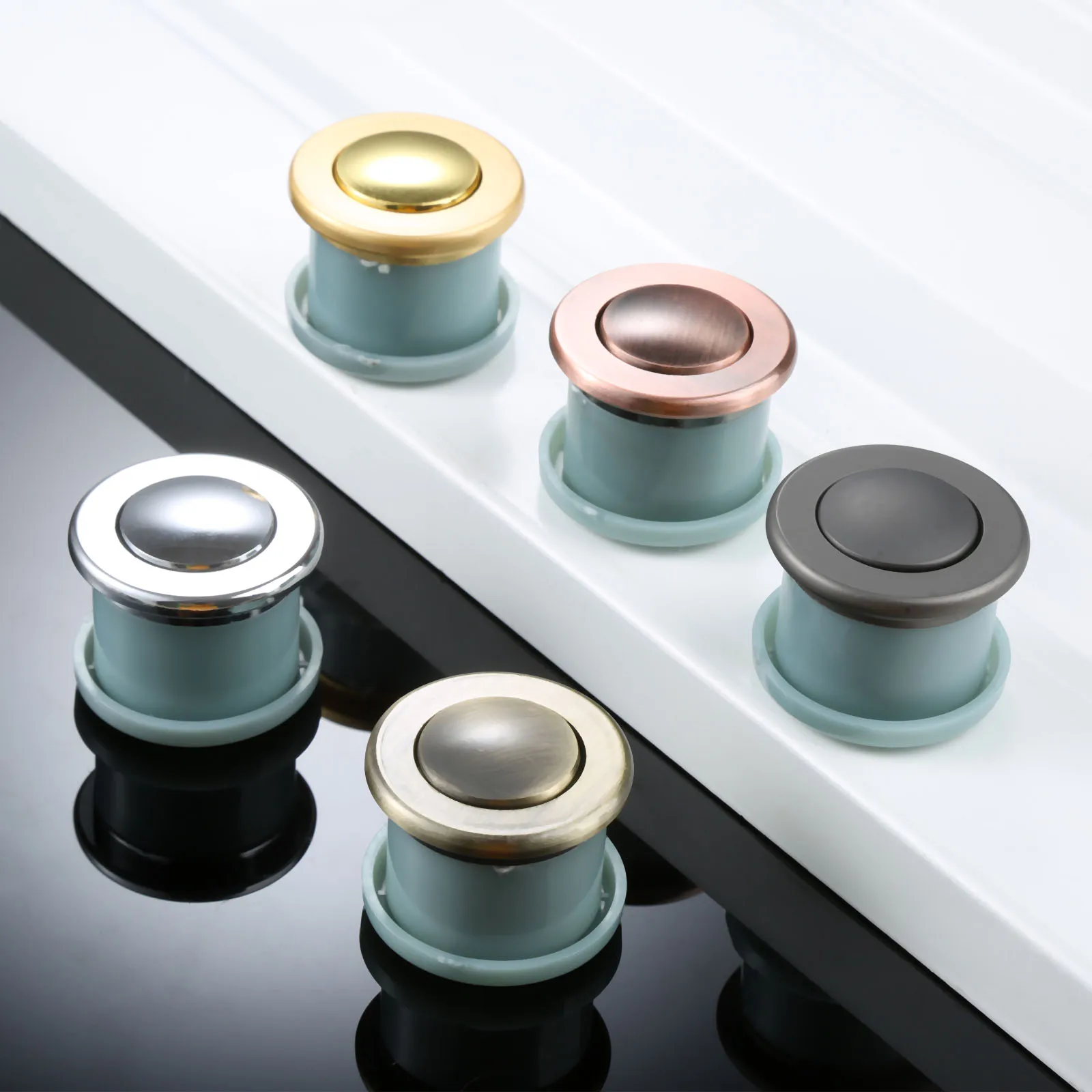 DRELD сплав Невидимый мебельные ручки встраиваемые шкаф с выдвижными ящиками и