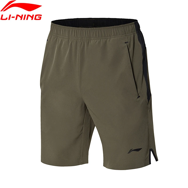 Li Ning Для мужчин тренировочные шорты дышащая Regular Fit 86% полиэстер 14% спандекс Мягкая
