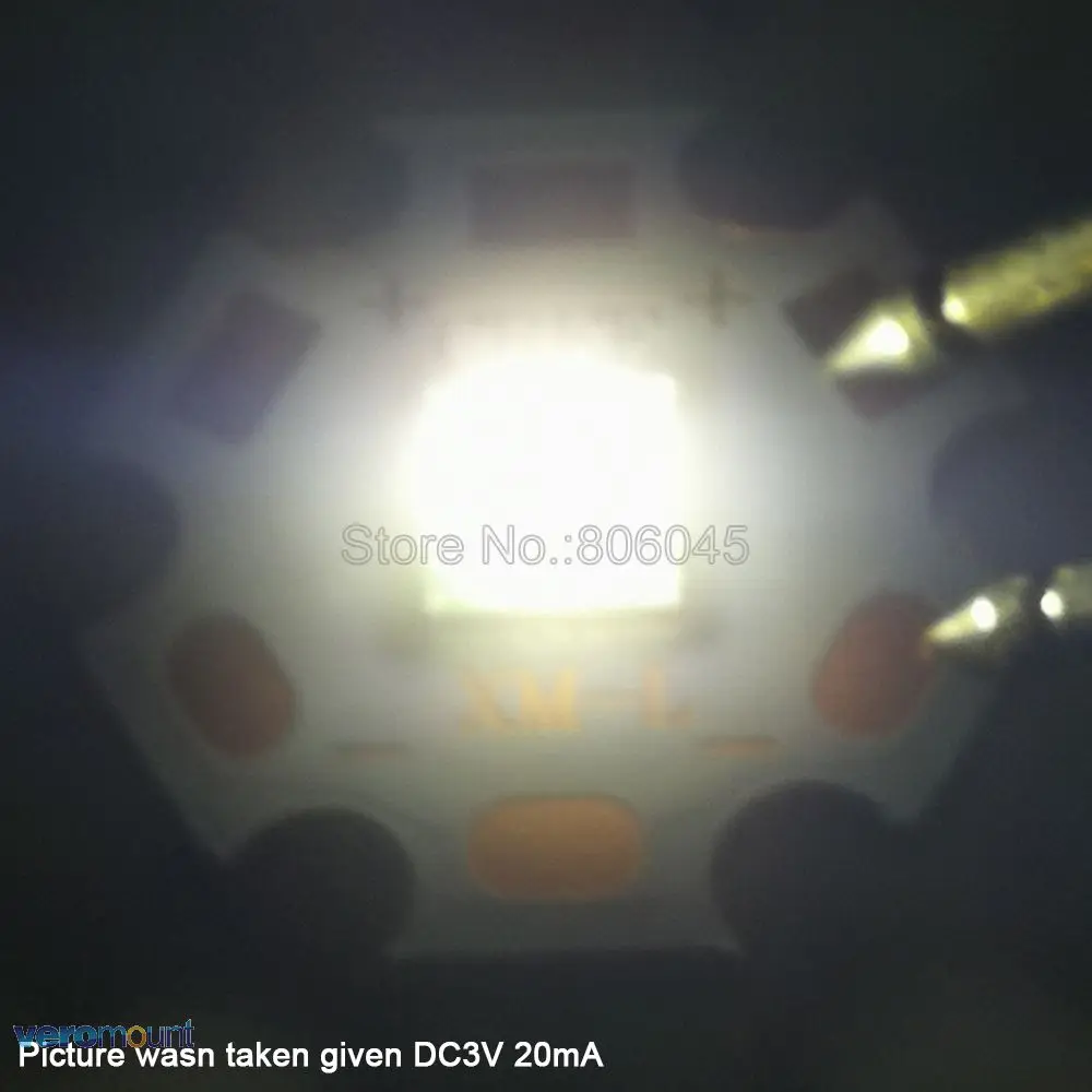 Cree XLamp XML XM-L T6 10 Вт Холодный белый, нейтральный белый, теплый белый высокой мощности Светодиодный светильник излучатель диод на 16 мм или 20 мм Медь PCB