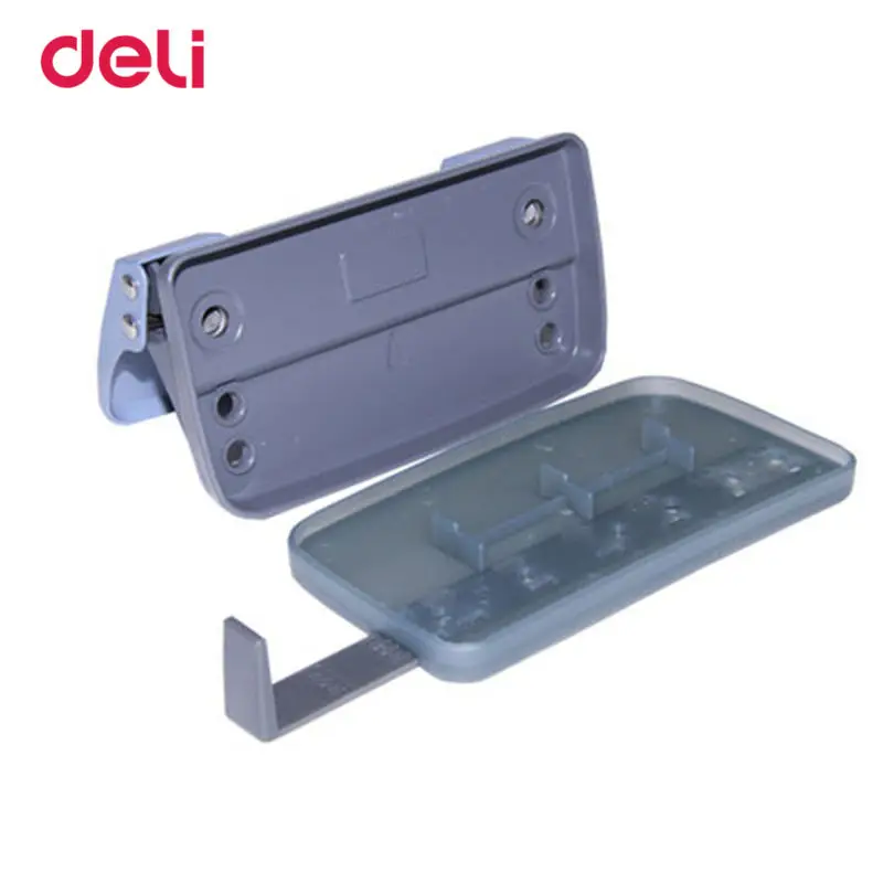 Deli школьный офисный металлический Дырокол с двумя отверстиями ручной для бумаги