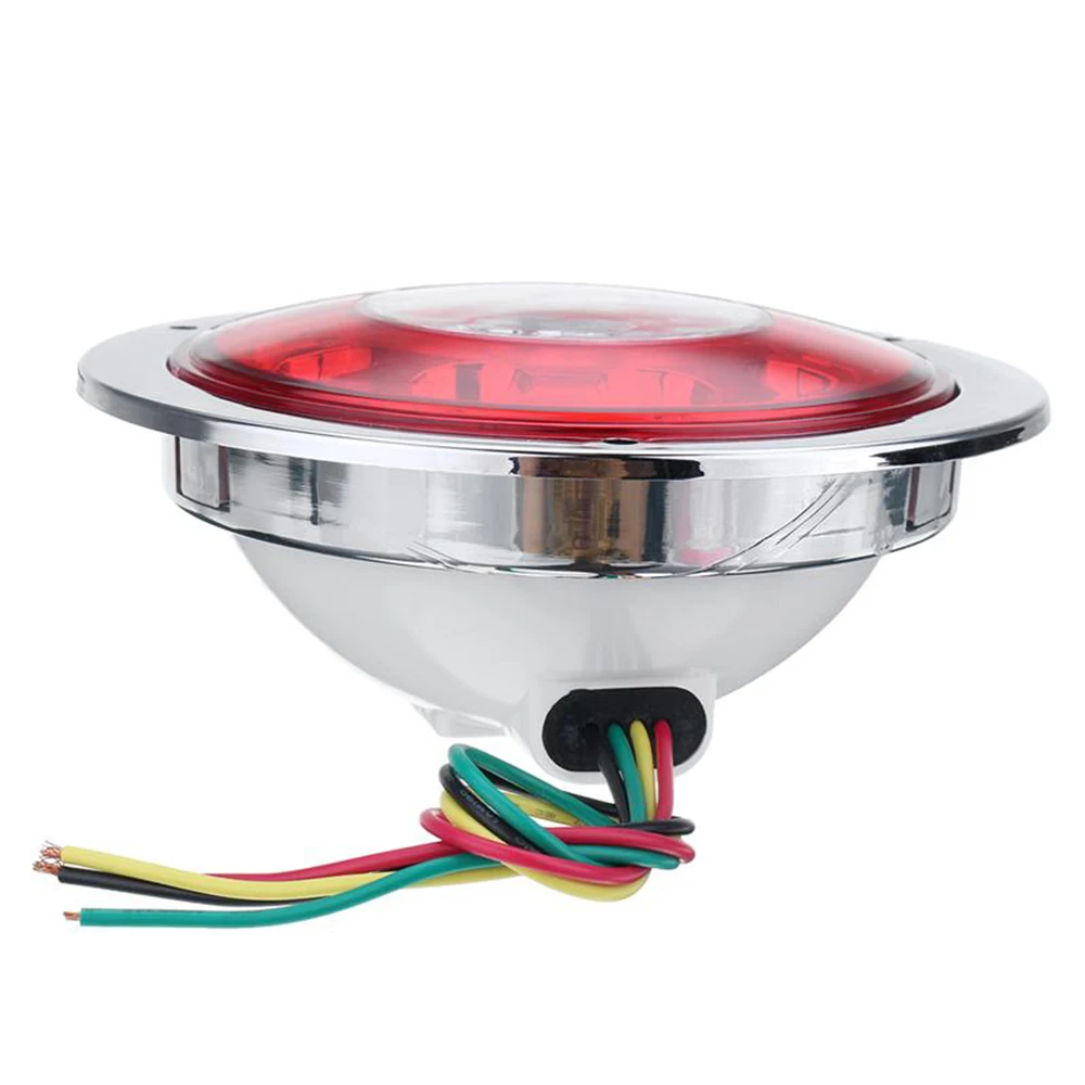 

1 Pcs 19 LED Car LED Rear Tail Light Stop Brake Lamp for 12V 24V Truck Trailer Caravan Red Yellow
