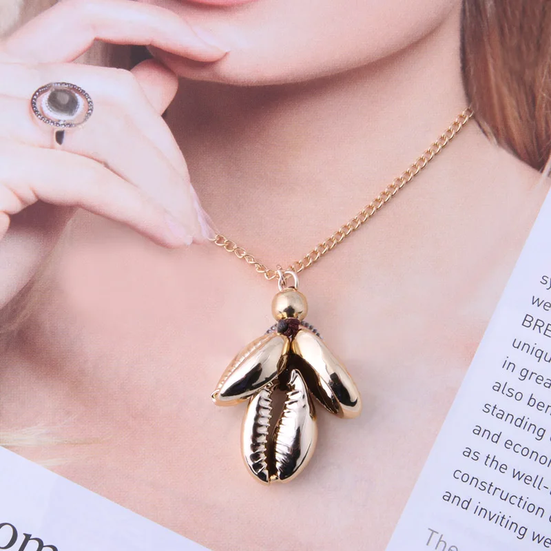 Висячие серьги NeeFu WoFu из натуральной ракушки брендовые большие длинные цвет ed