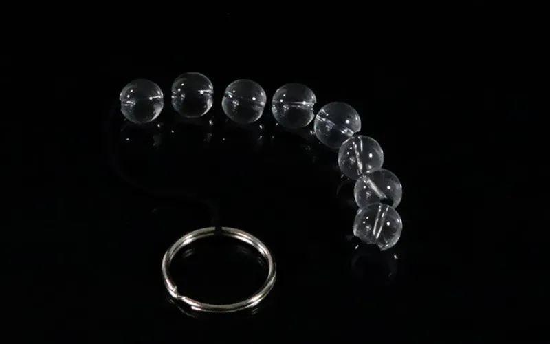 Анальные шарики со стеклянными бусинами анальные для стимуляции игр взрослых