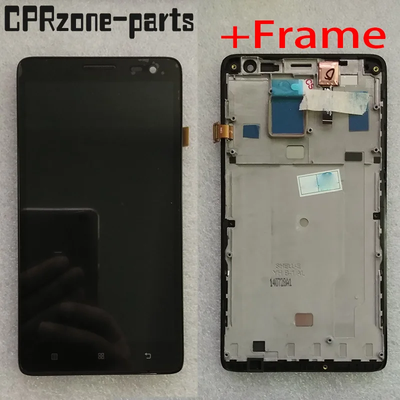 5 &quotчерный с рамкой для Lenovo S856 ЖК-дисплей сенсорный экран дигитайзер Сенсорная