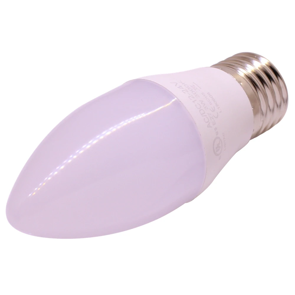 E14 E12 E27 B22 Светодиодный лампа канделябр 12V 24V AC/DC 3W Equvalent 30W галогенная без