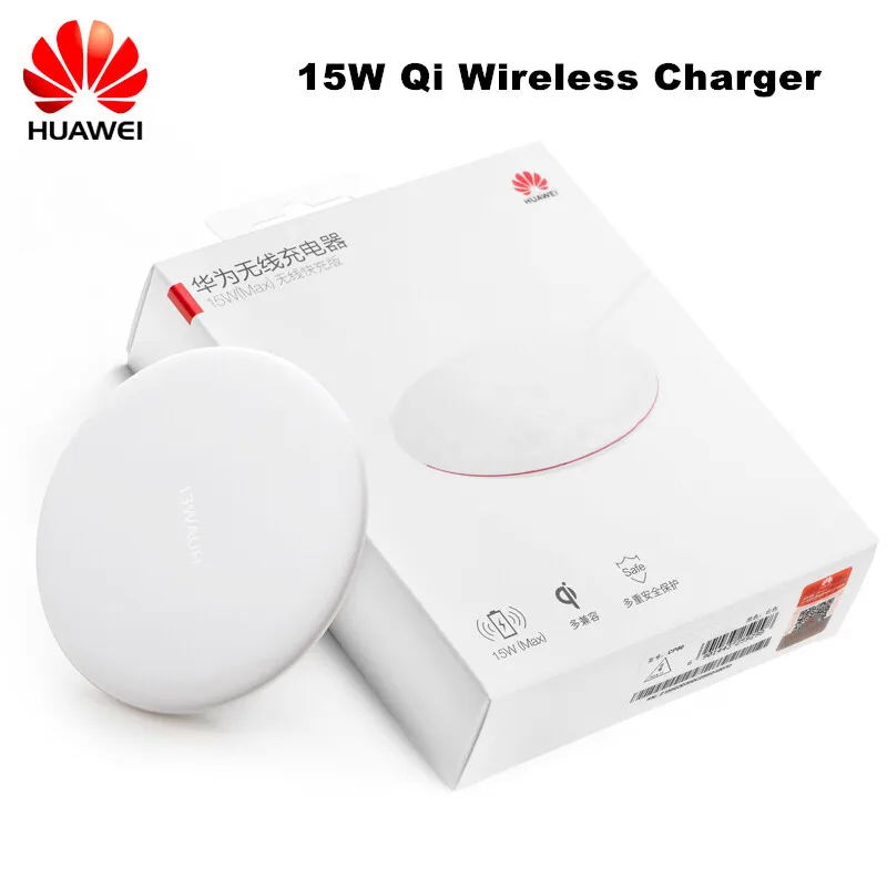 Подлинное Беспроводное зарядное устройство huawei CP60 Qi 15 Вт, максимальная Быстрая зарядка для рабочего стола huawei P30Pro mate 20Pro mate 20RS iPhone X XS XR XSMAX