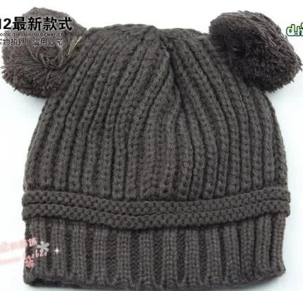 Детский вязаный крючком головной убор зимняя шапка теплые головные уборы для