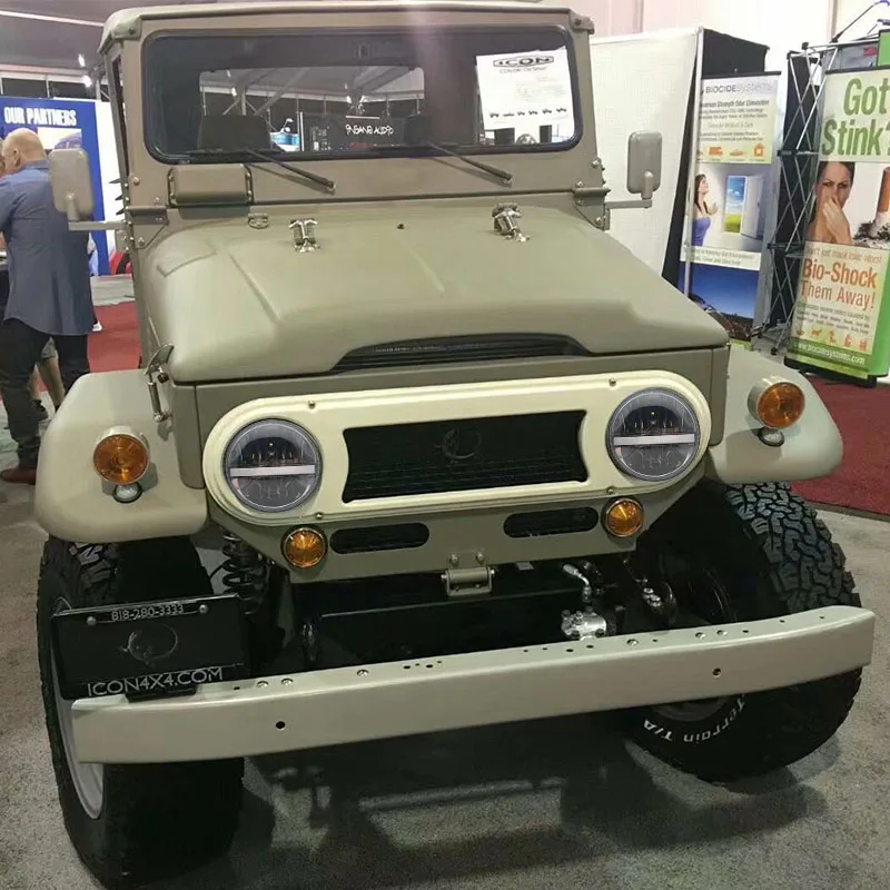 Пара 36 Вт для Nissan Patrol Y60 Hummer H1& H2 Patrol Y60 " круглый светодиодный фонарь для Jeep Wrangler TJ JK LJ CJ 2D 4D 7-дюймовый светодиодный