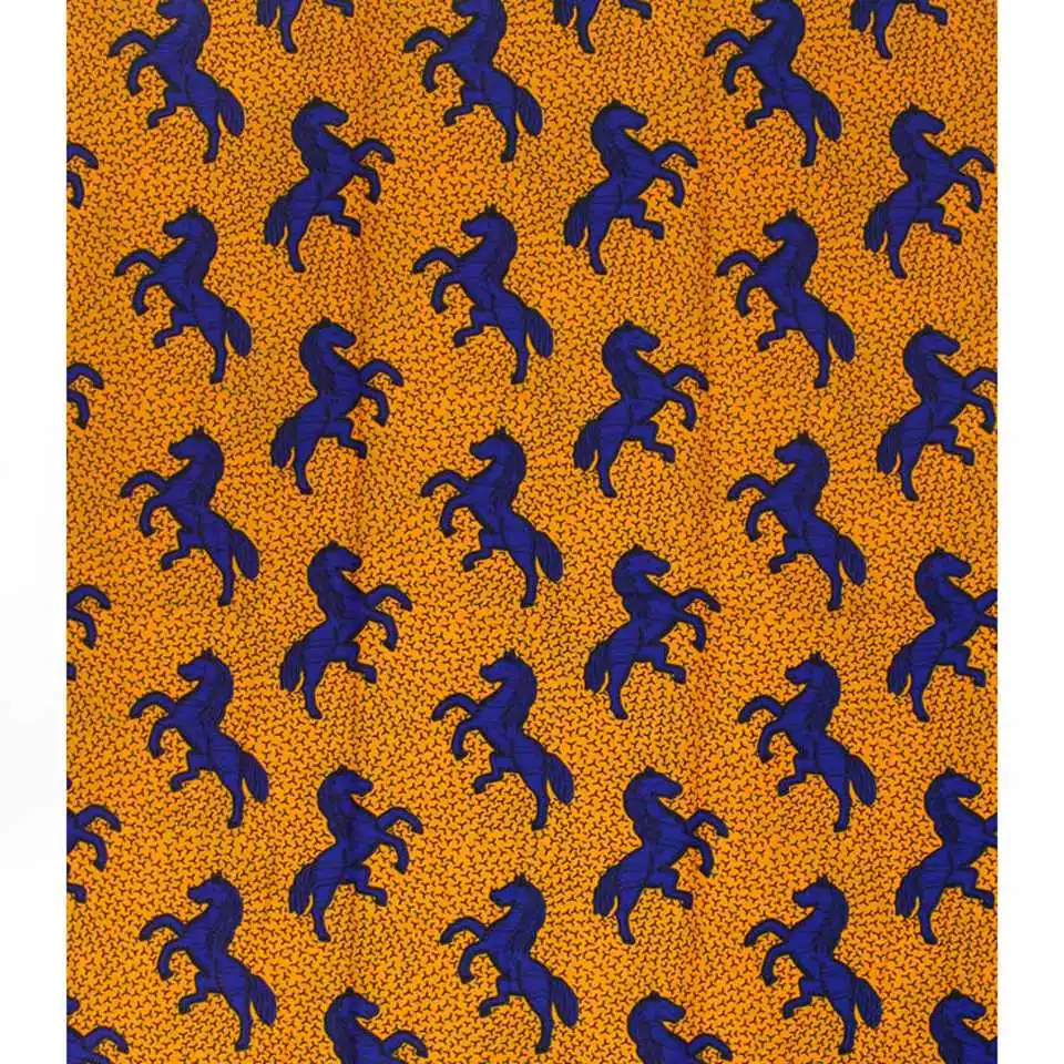 Новейшая африканская ткань синяя скакалка восковая печать Африканская