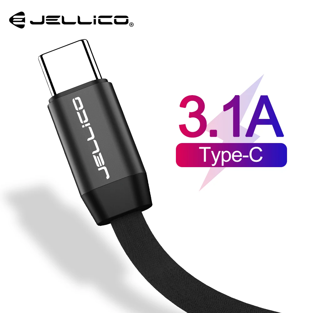 USB Type C кабель Jellico для Samsung S10 S9 Huawei P30 Pro быстрая зарядка мобильный телефон зарядный