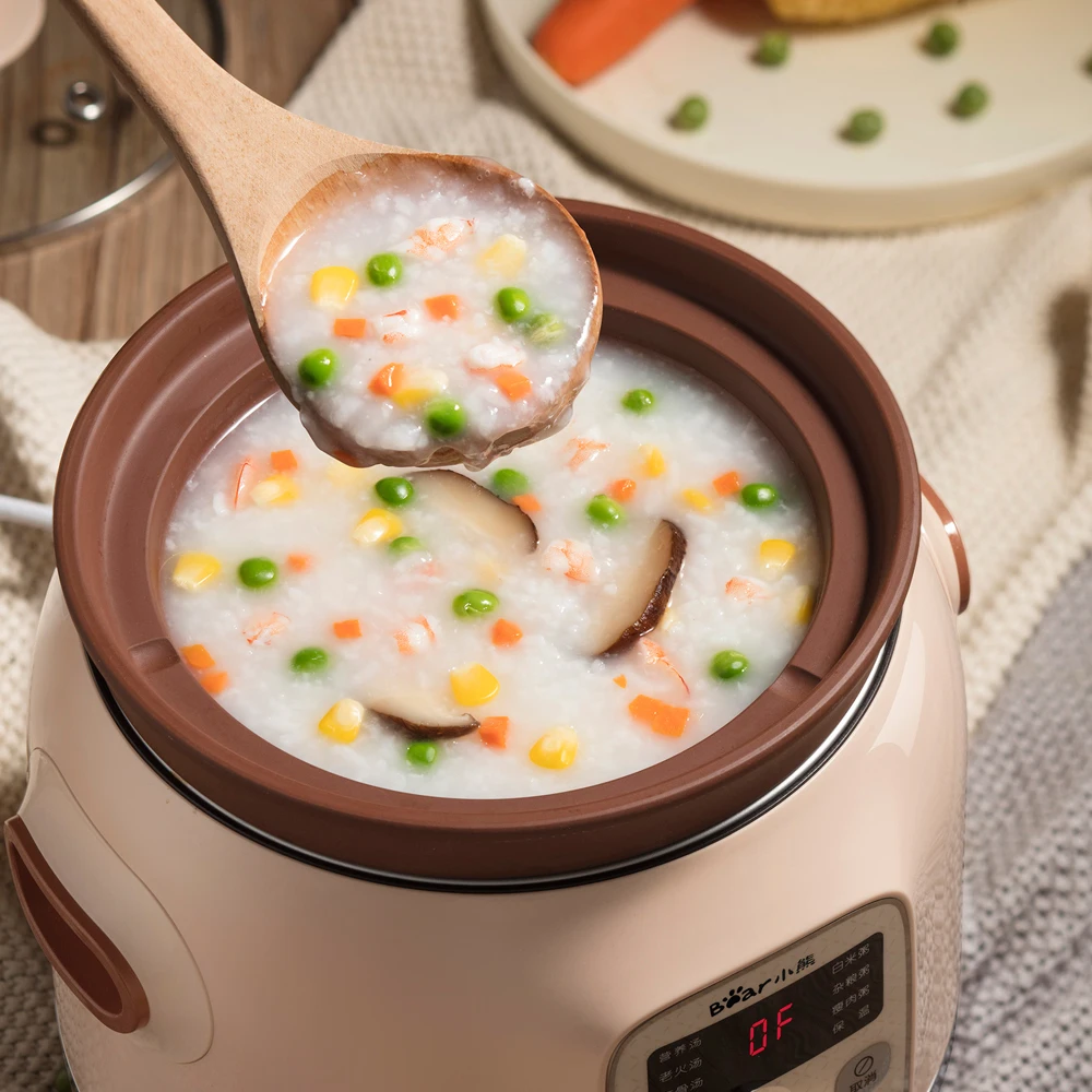 

220V Household Electric Slow Stewing Pot Machine Baby Porridge Food Maker Automatic Ceramic Inner Stewing Cooker EU/AU/UK