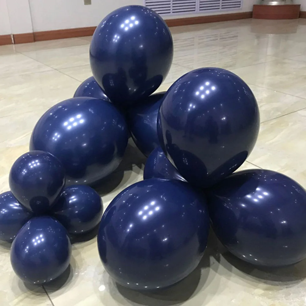 12 шт./лот 5 'ཆ'' ''новые латексные воздушные шары Сияющие синие DIY домашние