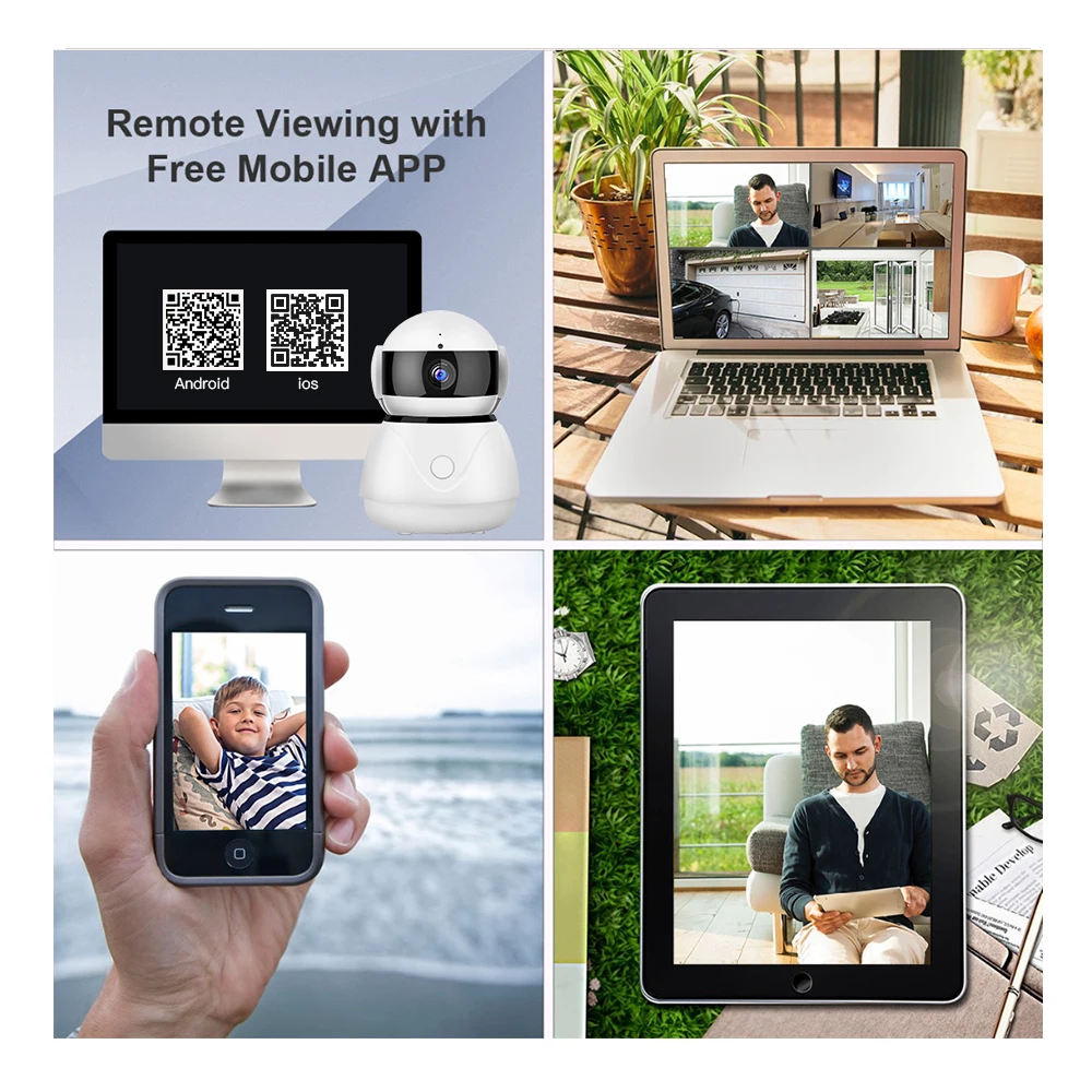 LOOSAFE Камера наблюдения домашней безопасности IP Wi Fi Беспроводной 2MP P2P ИК Cloud Storage
