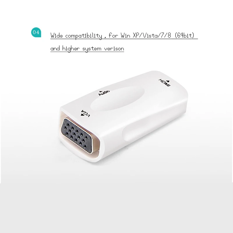 HDMI штекер VGA 15 Pin Женский адаптер аудио кабель конвертер FHD 1080P 720P 480P для ПК ноутбука ТВ коробка компьютер дисплей проектор
