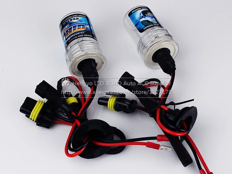 Ксеноновая лампа 12 В 35 Вт/55 Вт 2 шт HID ксеноновая H1 H3 фонарь H7 H8 H9 H11 9005 9004 3000K 4300K 5000K K