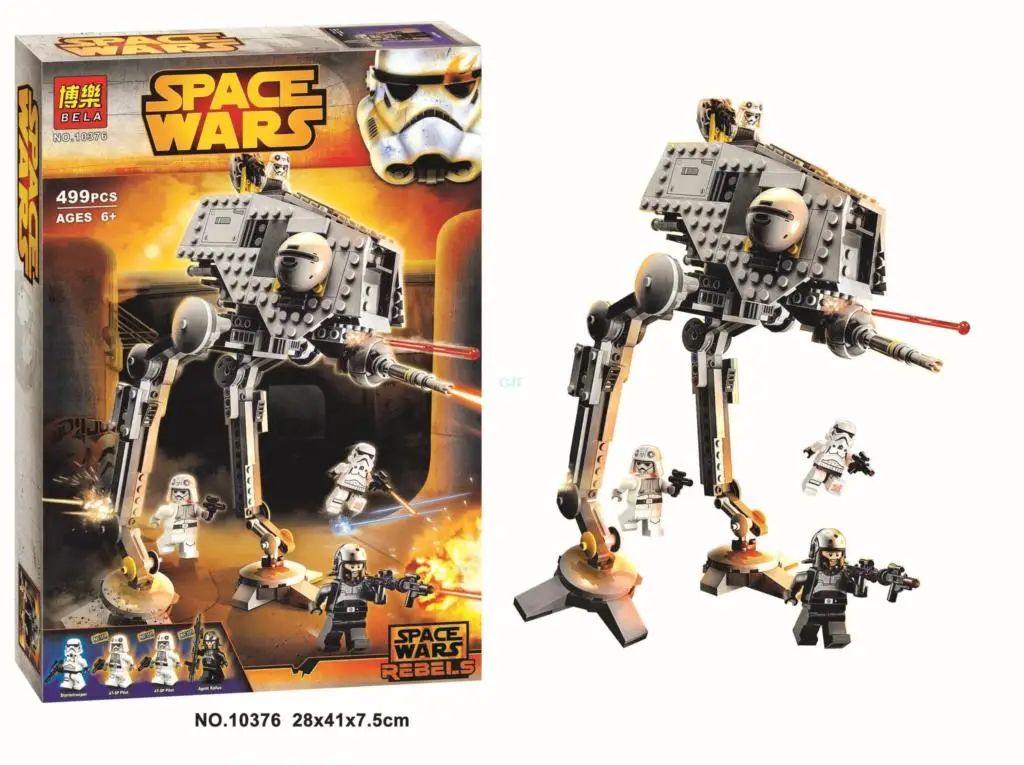 Звездные войны новинка Bela 10376 AT-DP ходьба меха детские фигурки игрушки