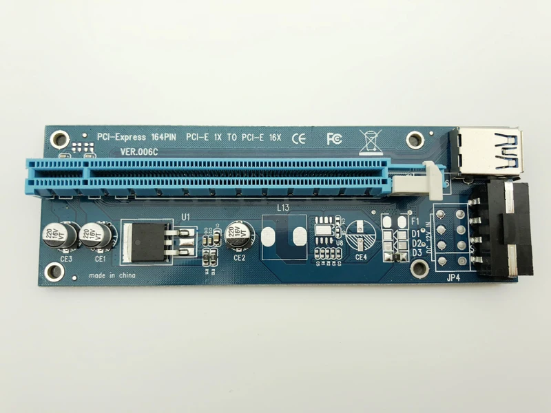 Wholesale USB 3.0 PCI-E Riser Express 1X 4x 8x 16x Extender Adapter Card SATA 15pin Male to 4pin Power Cable | Компьютеры и офис