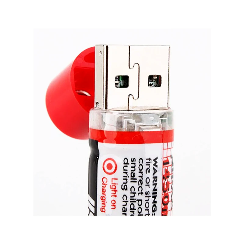 10 шт./лот 1 2 в 1450 мАч USB AA Аккумуляторная батарея Nimh аккумулятор со светодиодным