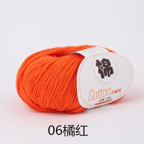 6 Mylb50g/Шаровая Высококачественная теплая пряжа из хлопка для малышей, шерстяная пряжа для вязания детей, пряжа для вязания, вязаный свитер крючком - Цвет: 6
