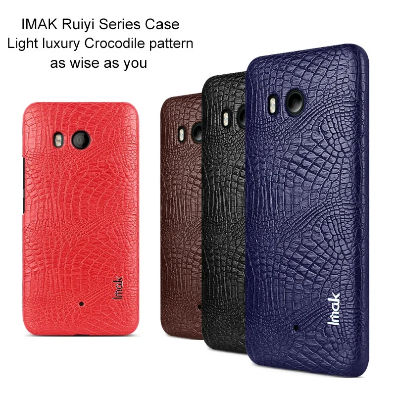 IMAK Ruiyi Series for HTC U11 Crocodile Leather Coated PC Hard Cover - 5.5 inch |
