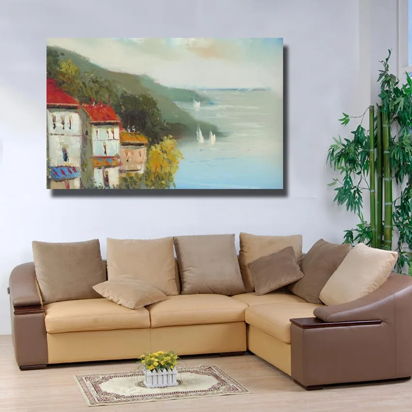 Большой размер декор Ручная роспись картина маслом на холсте современное