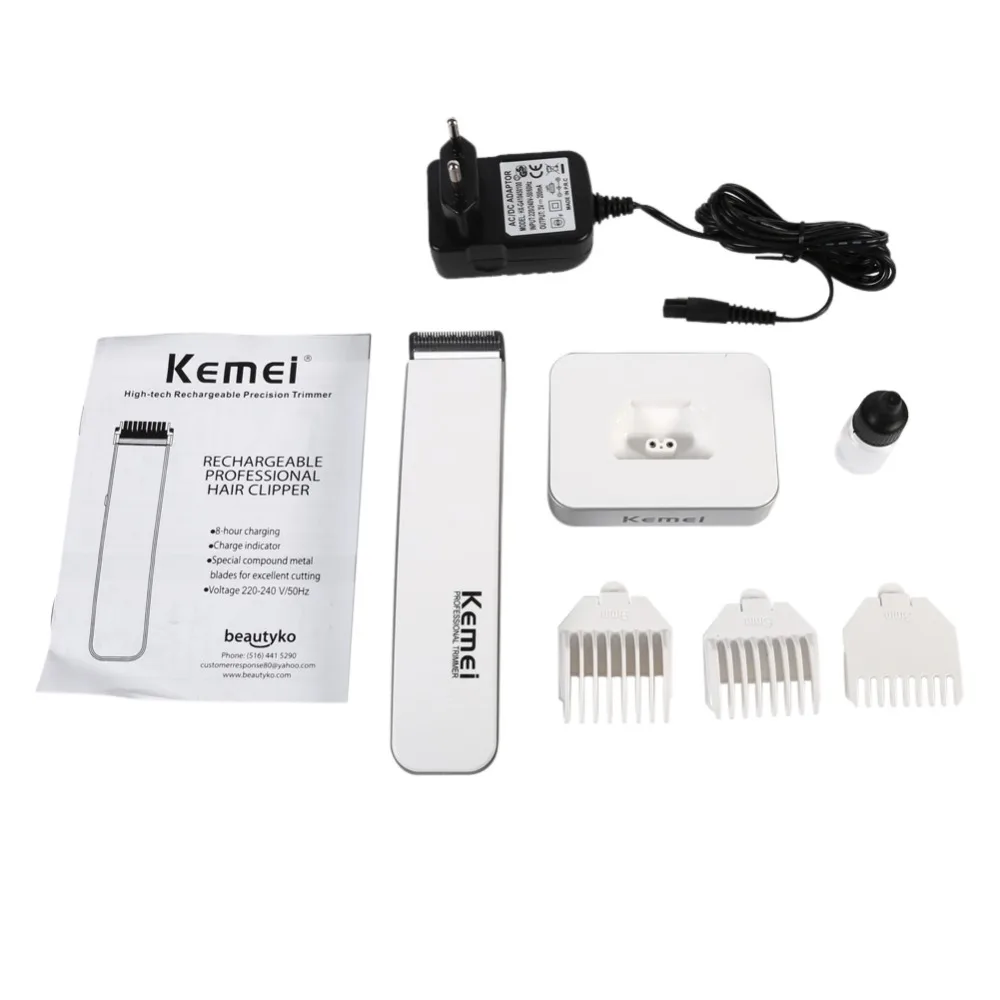 Профессиональная электрическая машинка для стрижки волос Kemei триммер бритва