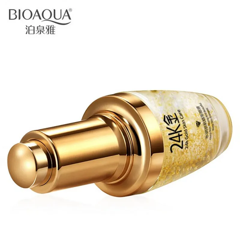 Макияж комплект брендовой одежды из чистого 24K Золотая эссенция крем для лица