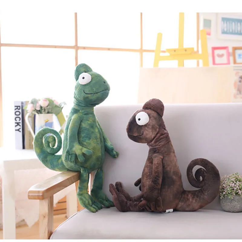 2 вида куклы животные из Хамелеона мягкие плюшевые игрушки забавный подарок на