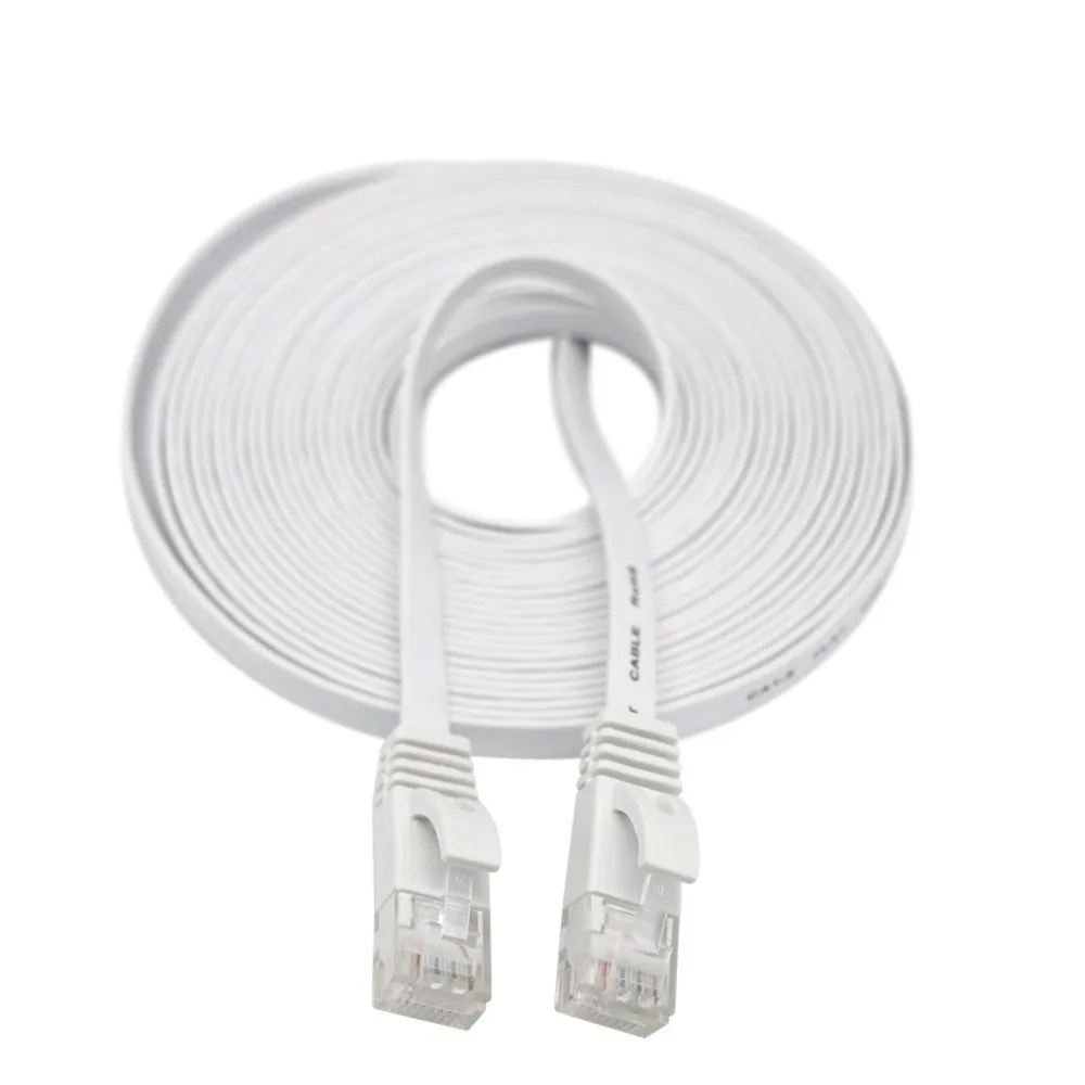 LANDFOX 2020 новый 20 м RJ45 CAT6 Ethernet сетевой LAN кабель Плоский UTP патч-роутер интересная