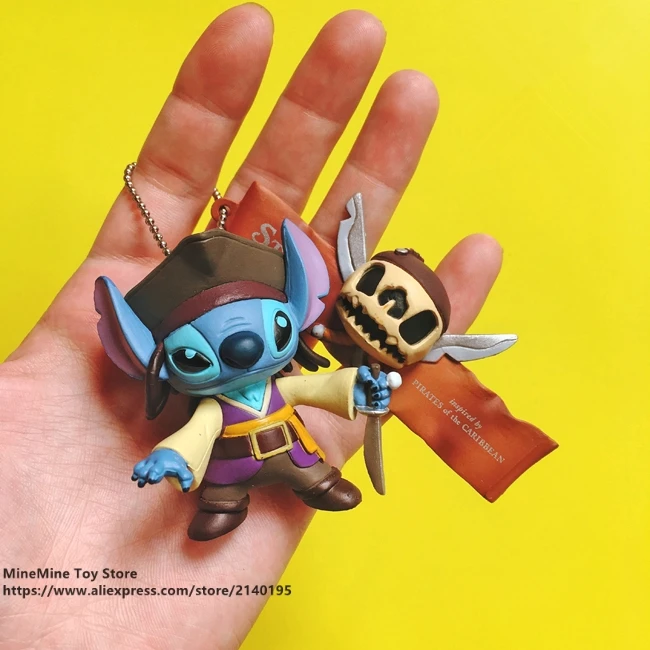 DISNEY Lilo &amp Stitch Jolly Roger 7 см фигурка осанки коллекция украшений аниме игрушка для