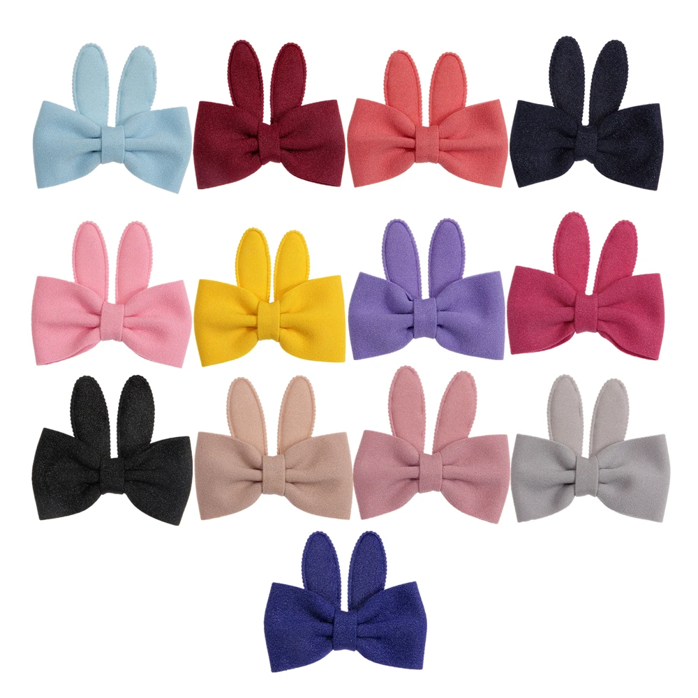 Price Yundfly moño hecho a mano con orejas de conejo para niñas pequeñas, accesorios para el cabello, sombreros y zapatos, 50 unidades