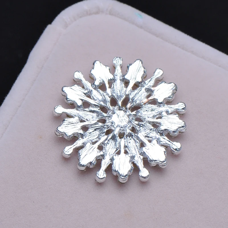 (S0301) 10pcs/lot 30mm diameter rhinestone embellishment silver or light gold plating flat back | Украшения и аксессуары