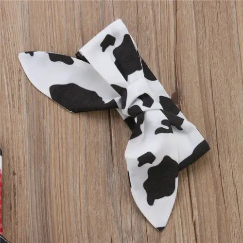 Детская одежда для маленьких девочек 4 предмета топы с рисунком коровы + юбки