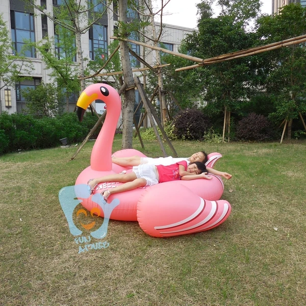 1 9 м гигантский розовый надувной фламинго плавательный бассейн плавает Для