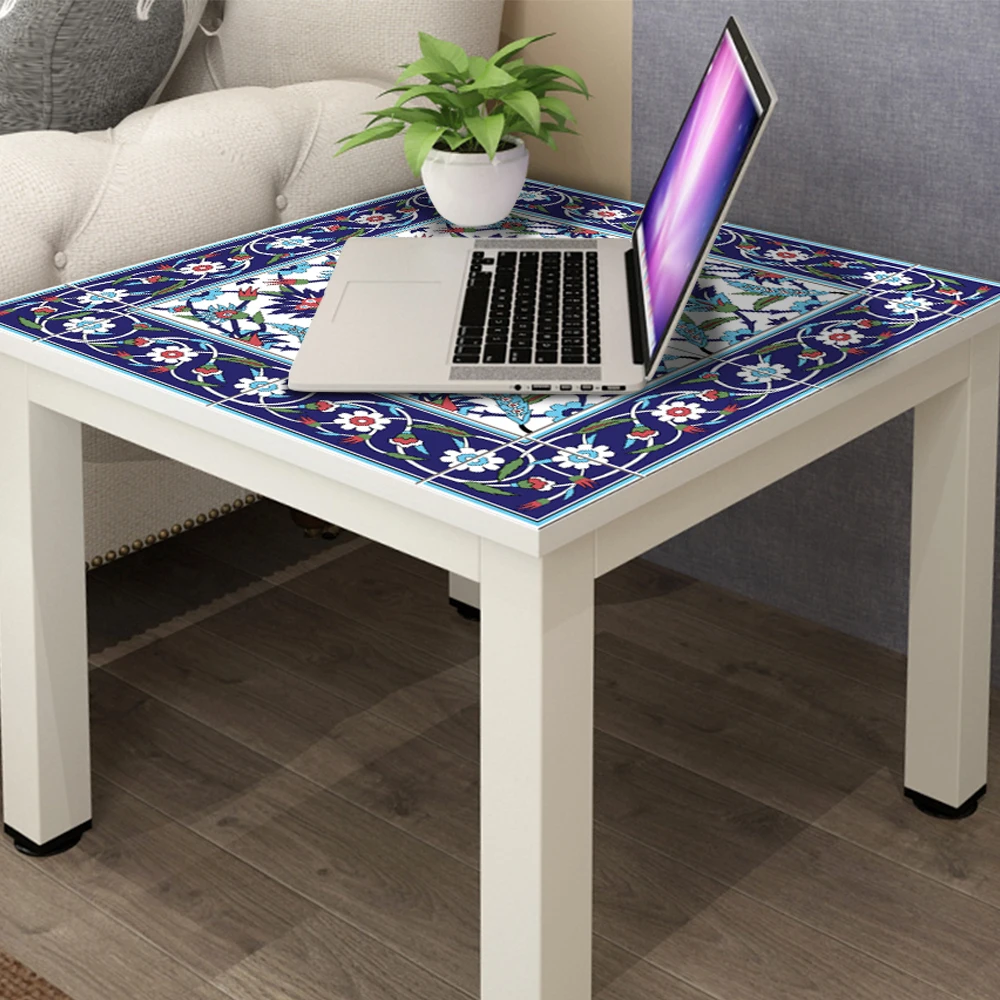 Настенные марокканские наклейки Funlife 55x55 см без стола для мебели съемный
