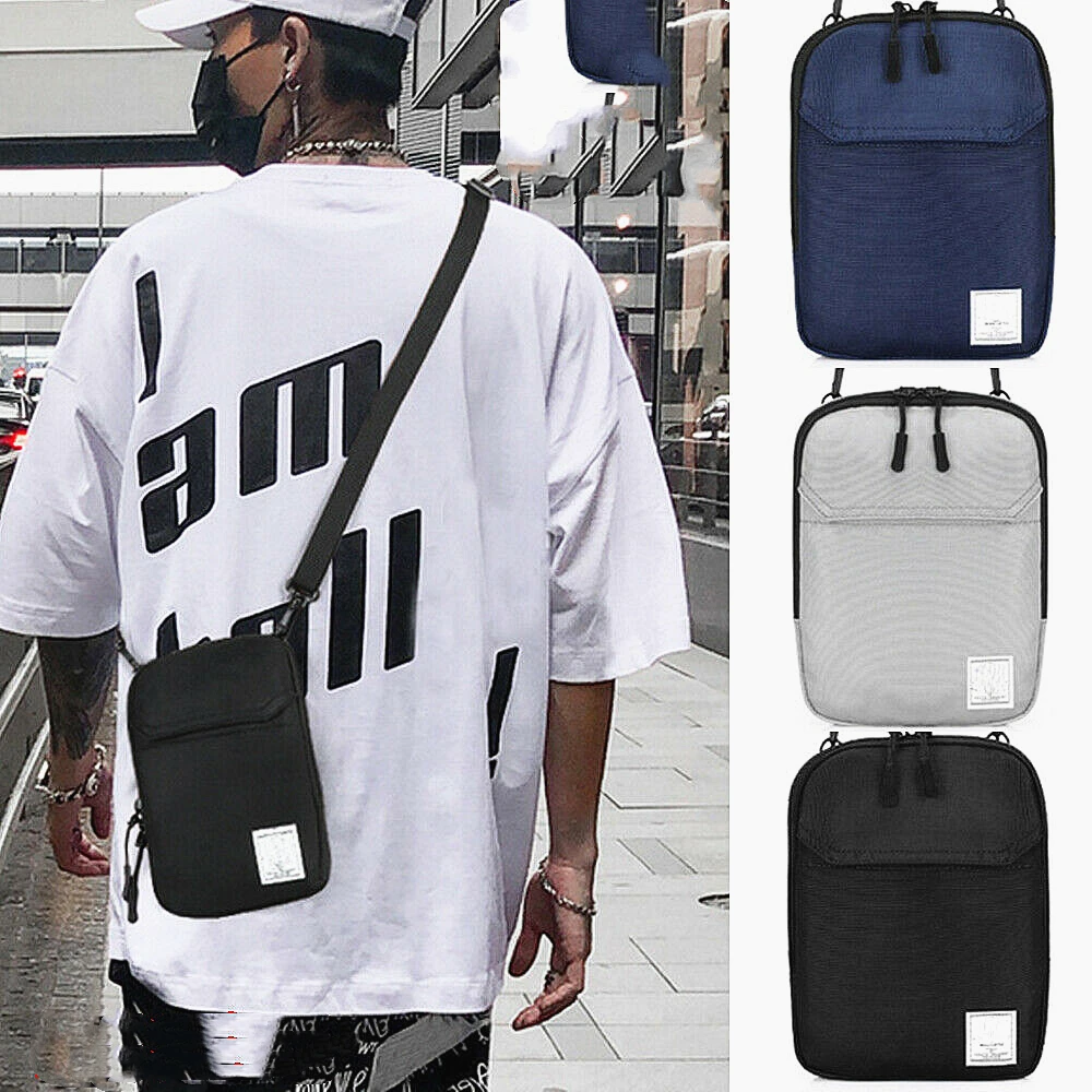 Новая мужская и женская повседневная сумка слинг груди пакет модная однотонная