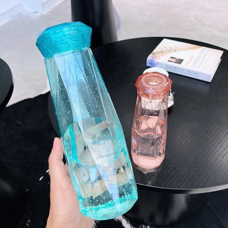 Пластиковые Портативные бутылки для воды путешествия милые напитков красочные