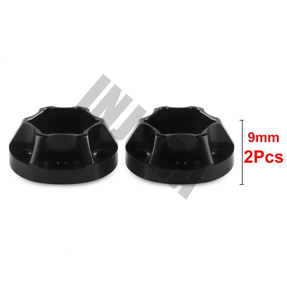 9mm Black INJORA 2 шт алюминиевый сплав 12 мм Шестигранная Ступица колеса для 1/10 RC Гусеничный 1,9 2,2 обод колеса осевой SCX10 Traxxas TRX4 D90 - Цвет: 9mm Black