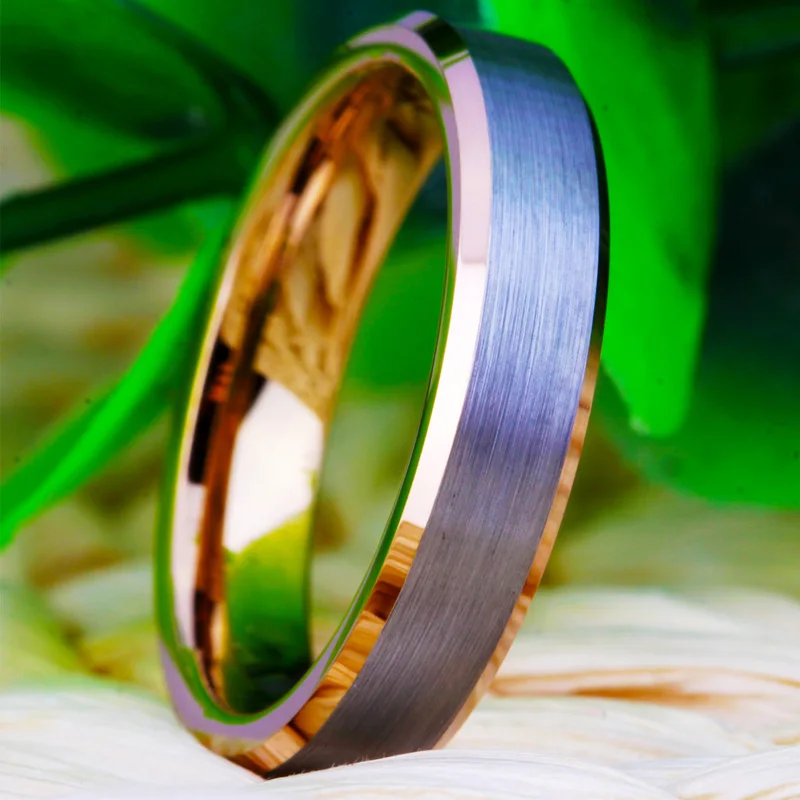 Классические обручальные кольца для женщин из чистого вольфрама мужчин