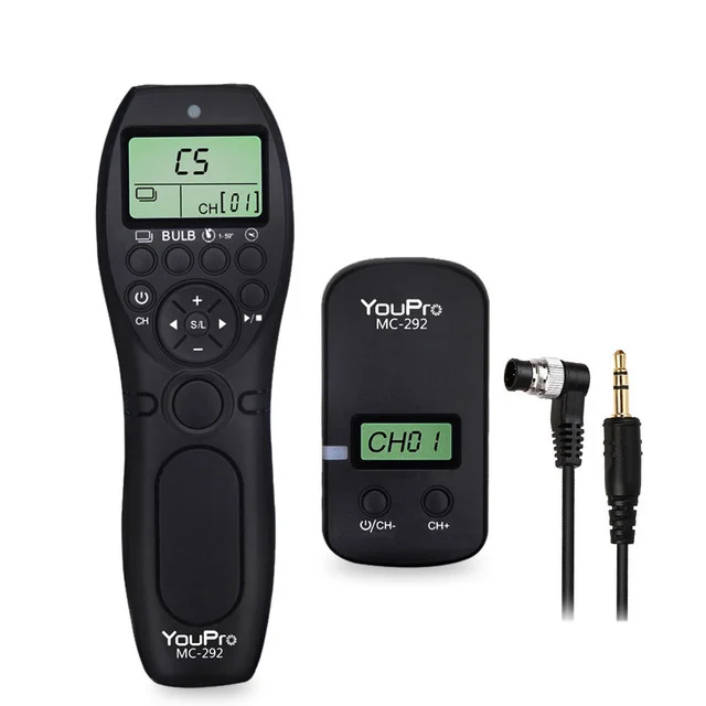 DC0 YouPro Горячая MC-292 DC0/DC2/N3/S2/E3 2,4G беспроводной пульт дистанционного управления ЖК-Таймер спуска затвора каналы для Canon/sony/Nikon/Fujifilm - Цвет: DC0