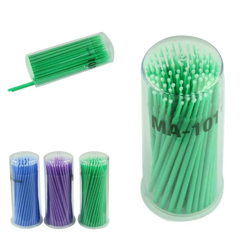 Новый Топ Моды 100 шт Наращивание Ресниц Микро щеточки Одноразовые индивидуальные